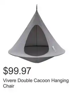 Costco Vivere Double Cacoon Hanging Chair offer