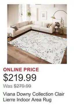 Costco Viana Downy Collection Clair Lierre Indoor Area Rug offer