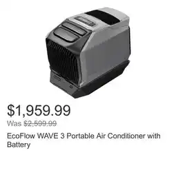 Costco EcoFlow WAVE 3 Portable Air Conditioner with Battery offer