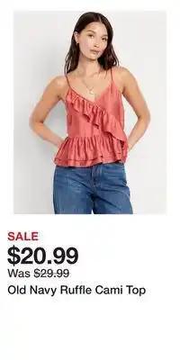 Old Navy Old Navy Ruffle Cami Top offer
