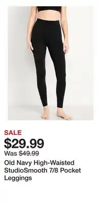 Old Navy Old Navy High-Waisted StudioSmooth 7/8 Pocket Leggings offer
