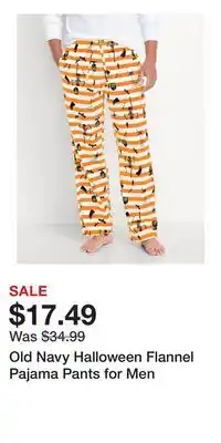 Old Navy Old Navy Halloween Flannel Pajama Pants for Men offer