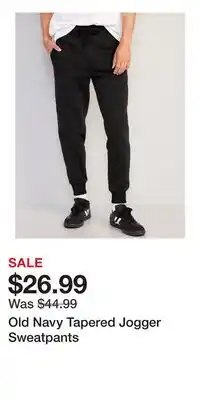 Old Navy Old Navy Tapered Jogger Sweatpants offer