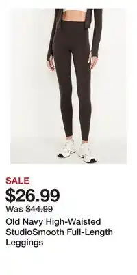 Old Navy Old Navy High-Waisted StudioSmooth Full-Length Leggings offer
