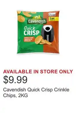 Costco Cavendish Quick Crisp Crinkle Chips, 2KG offer