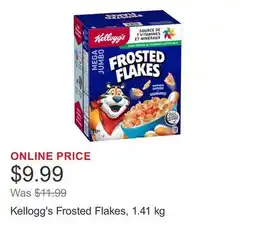 Costco Kellogg's Frosted Flakes, 1.41 kg offer