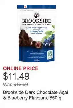 Costco Brookside Dark Chocolate Açai & Blueberry Flavours, 850 g offer