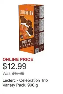 Costco Leclerc - Celebration Trio Variety Pack, 900 g offer