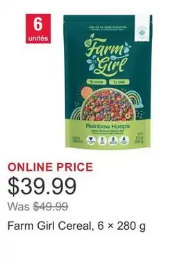 Costco Farm Girl Cereal, 6 × 280 g offer