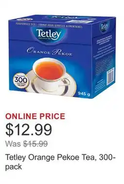 Costco Tetley Orange Pekoe Tea, 300-pack offer