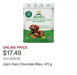 Costco Jojo's Dark Chocolate Bites, 475 g offer
