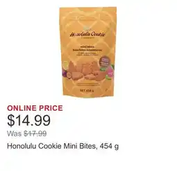 Costco Honolulu Cookie Mini Bites, 454 g offer