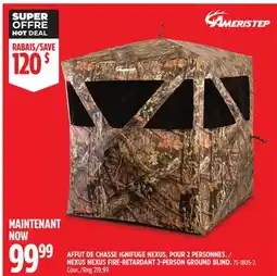 Canadian Tire Ameristep FIRE-RETARDANT 2-PERSON GROUND BLIND offer