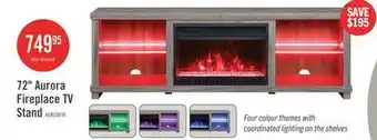 The Brick Aurora 72 Modern Electric Fireplace TV Stand with Storage & Cable Management for TVs up to 80- As offer