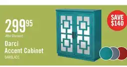 The Brick Darci 31.5 Accent Cabinet with Mirrored Doors - Blue offer