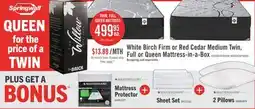 The Brick Springwall Red Cedar Tight Top Medium Twin Mattress-in-a-Box offer