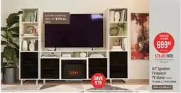 The Brick Ignatius 64 Modern Electric Fireplace TV Stand with Storage & Cable Management for TVs up to 70 offer