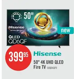 The Brick HISENSE 50 QD6QF QLED 4K UHD Smart Fire TV (50QD6QF) offer