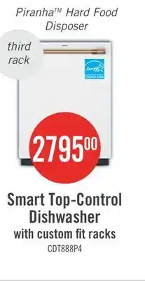 The Brick Café 24 39 dBA Smart Top-Control CustomFit Dishwasher with Third Rack - Matte White - CDT888P4VW2 offer