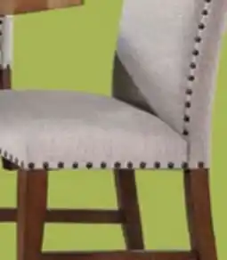 The Brick Boden Dining Chair with Polyester Fabric - Beige & Brown offer
