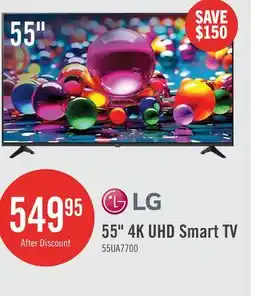 The Brick LG 55 UA77 4K UHD Smart webOS TV (55UA7700PUB.ACCQ) - 2025 Model offer