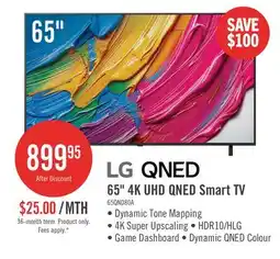 The Brick LG 65 QNED80 QNED 4K UHD Smart webOS TV (65QNED80AUA.ACC) - 2025 Model offer