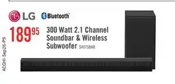The Brick LG 2.1 CH Bluetooth Dolby Digital Soundbar with Wireless Subwoofer (S40T.DCANLLK) offer