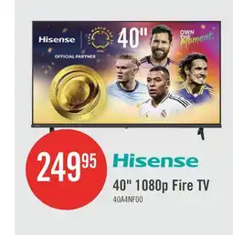 The Brick HISENSE 40 A4N LED HD Ready Smart VIDAA TV (40A4NV) offer