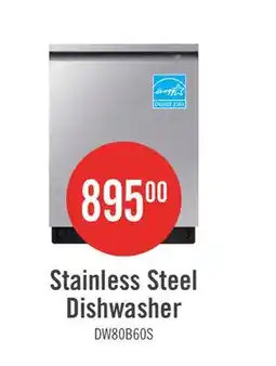 The Brick Samsung 24 44 dBA Built-In Top-Control Dishwasher with 3rd Rack - DW80B6060US/AC offer