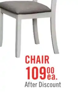 The Brick Echo Dining Chair with Linen-Look Fabric, Wood, Ladder-Back - White offer