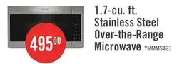The Brick Maytag 1.7 Cu. Ft. Over-the-Range Microwave with 900 Watts Cooking - Stainless Steel - YMMMS4230PZ offer