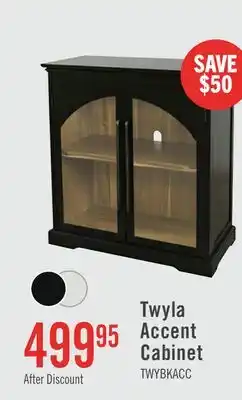 The Brick Twyla 33 Solid Wood Accent Cabinet with Arched Doors - Black offer