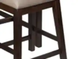 The Brick Astoria Counter-Height Stool with Vegan Leather Fabric - Brown & Grey offer
