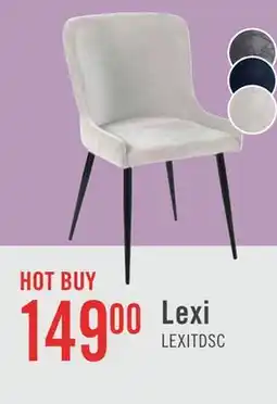 The Brick Lexi Dining Chair with Velvet-Look Fabric, Metal - Taupe offer