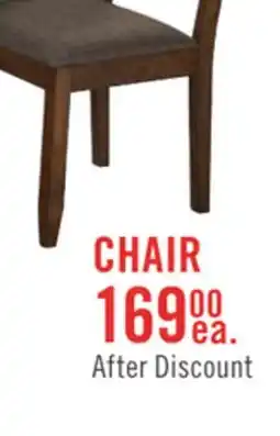 The Brick Plum Dining Chair with Polyester Fabric, Wood, Ladder-Back - Nutmeg Brown offer