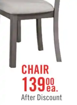 The Brick Krew Dining Chair with Polyester Fabric, Ladder-Back - Grey offer