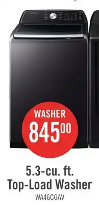 The Brick Samsung 5.4 Cu. Ft. Top-Load Washer - Black Stainless Steel - WA46CG3505AVA4 offer