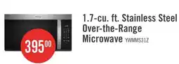 The Brick Whirlpool 1.7 Cu. Ft. Over-the-Range Microwave - Fingerprint Resistant Stainless Steel - YWMMS3130RZ offer