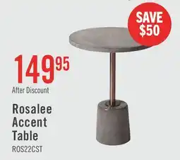 The Brick Rosalee 18 Accent Table - Grey Cement Top & Base offer