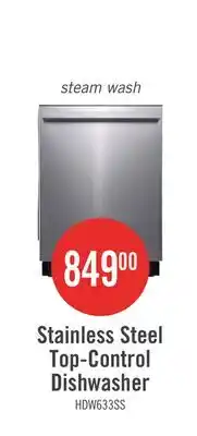 The Brick Hisense 24 48 dBA Built-In Top-Control Dishwasher - Stainless Steel - HDW63314SS offer