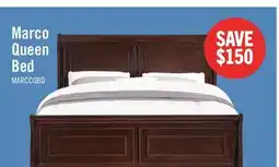 The Brick Marco Panel Bed with Headboard & Frame, Cherry Brown - Queen Size offer