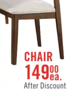 The Brick Vale Dining Chair with Polyester Fabric, Wood, Ladder-back - Brown & Beige offer