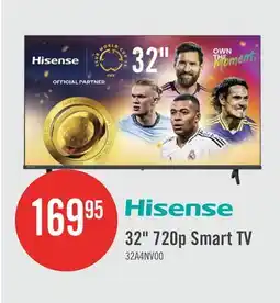 The Brick HISENSE 32 A4N LED HD Ready Smart VIDAA TV (32A4NV) offer