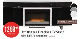 The Brick Odesos 72 Modern Electric Fireplace TV Stand with Storage and Cable Management for TVs up to 80 offer