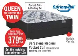 The Brick Springwall Barcelona Tight Top Medium Twin Mattress offer