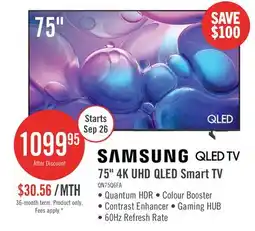 The Brick Samsung 75 Q6F QLED Smart TV with Vision AI offer