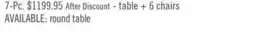 The Brick Alto 7pc Dining Set with Table & 6 Chairs, 65-83W Extension, Trestle Base - Grey offer