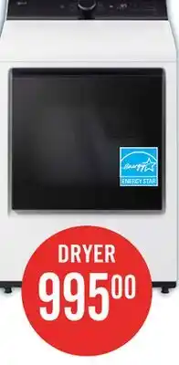 The Brick LG 7.3 Cu. Ft. Electric Dryer - White - DLE8400WE offer