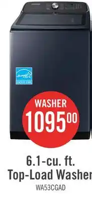 The Brick Samsung 6.1 Cu. Ft. Top-Load Washer - Navy - WA53CG7155ADA4 offer