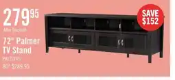 The Brick Palmer 72 TV Stand with Storage and Cable Management for TVs up to 80- Reddish Brown offer